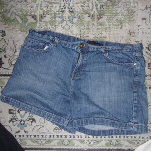 🌟 calvin klein size 16 blue jean shorts denim summer  stretch sixteen womens